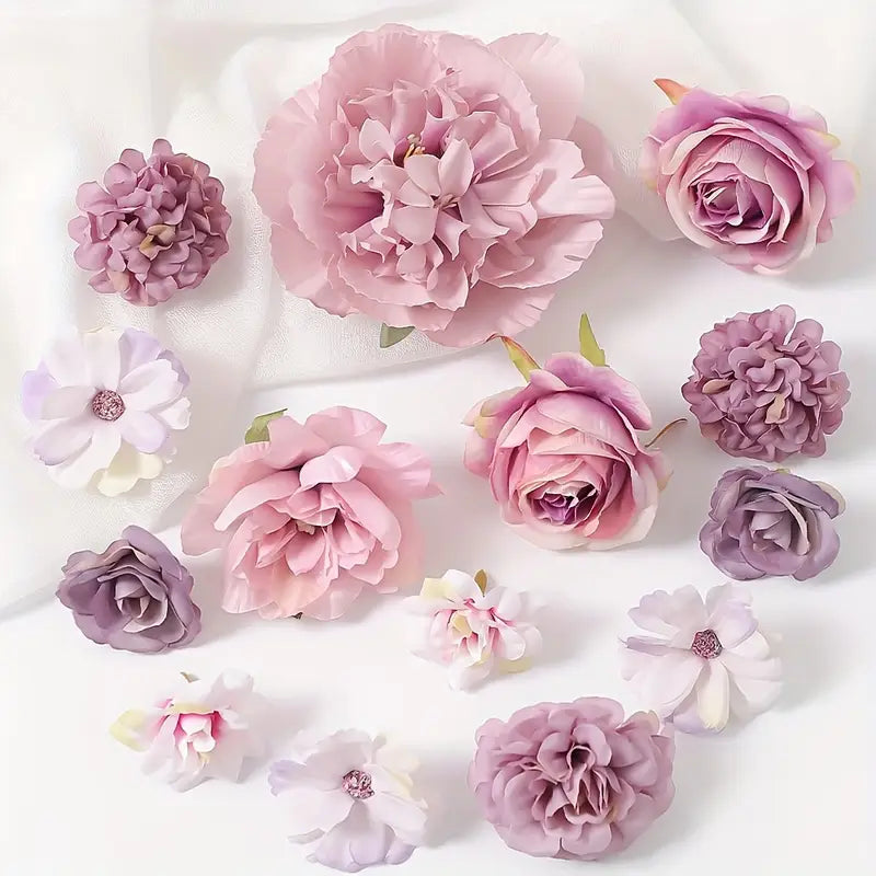 DIY Floating Flower Garland Kit I 100 Faux Flowers + Tools - Alligator Rose Co