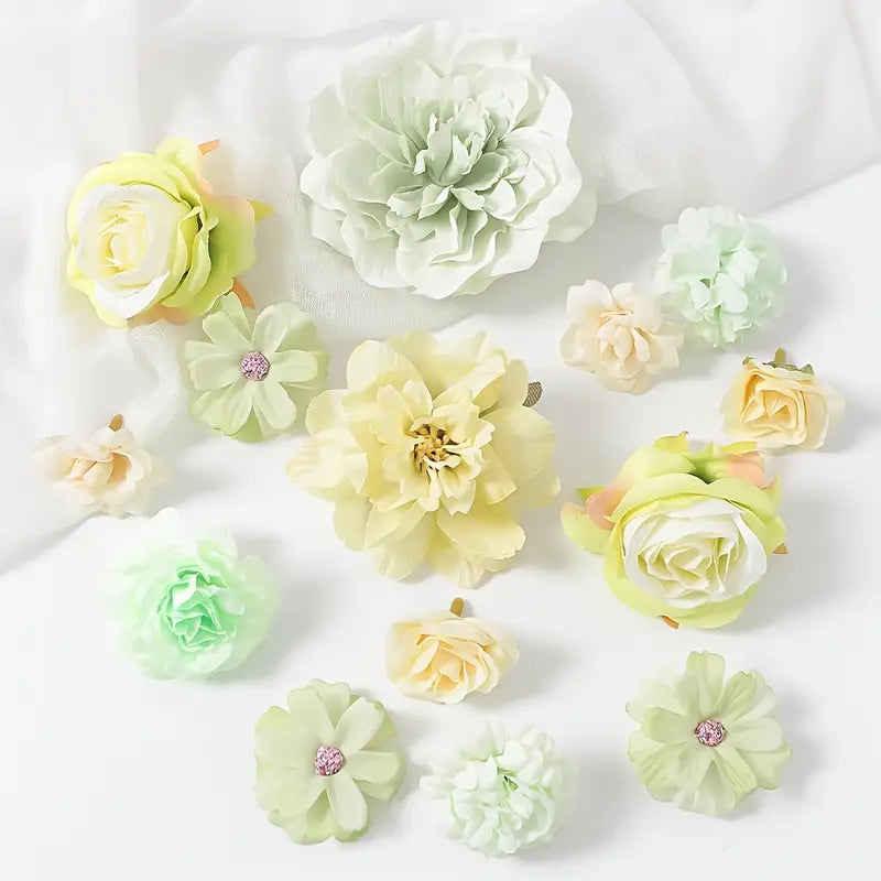 DIY Floating Flower Garland Kit I 100 Faux Flowers + Tools - Alligator Rose Co