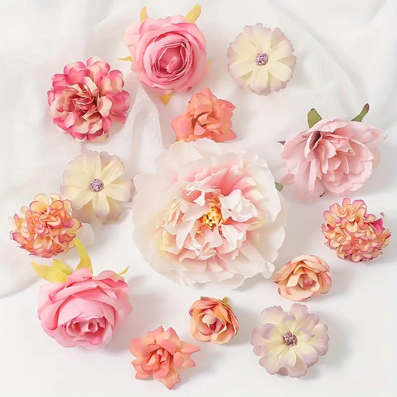 DIY Floating Flower Garland Kit I 100 Faux Flowers + Tools - Alligator Rose Co