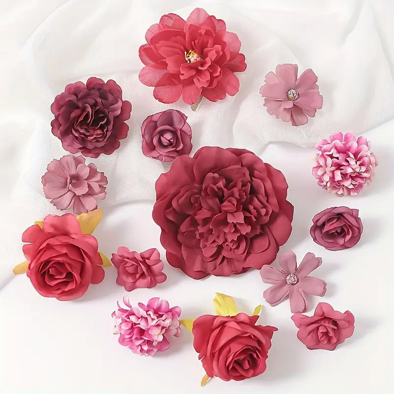 DIY Floating Flower Garland Kit I 100 Faux Flowers + Tools - Alligator Rose Co