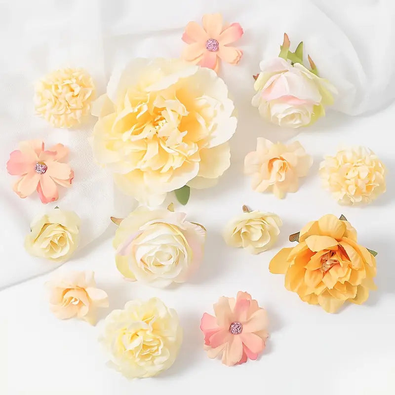 DIY Floating Flower Garland Kit I 100 Faux Flowers + Tools - Alligator Rose Co