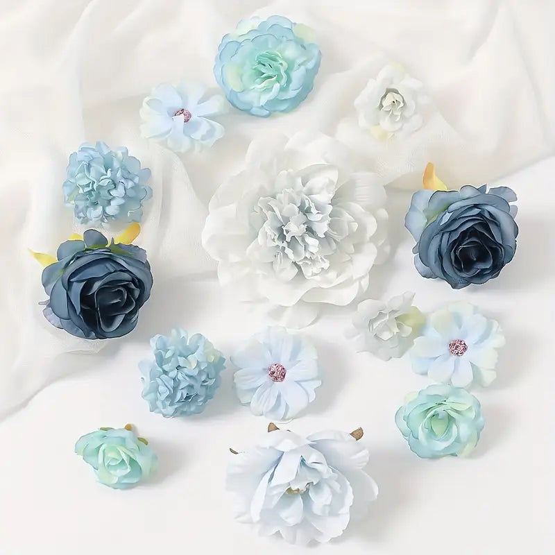 DIY Floating Flower Garland Kit I 100 Faux Flowers + Tools - Alligator Rose Co