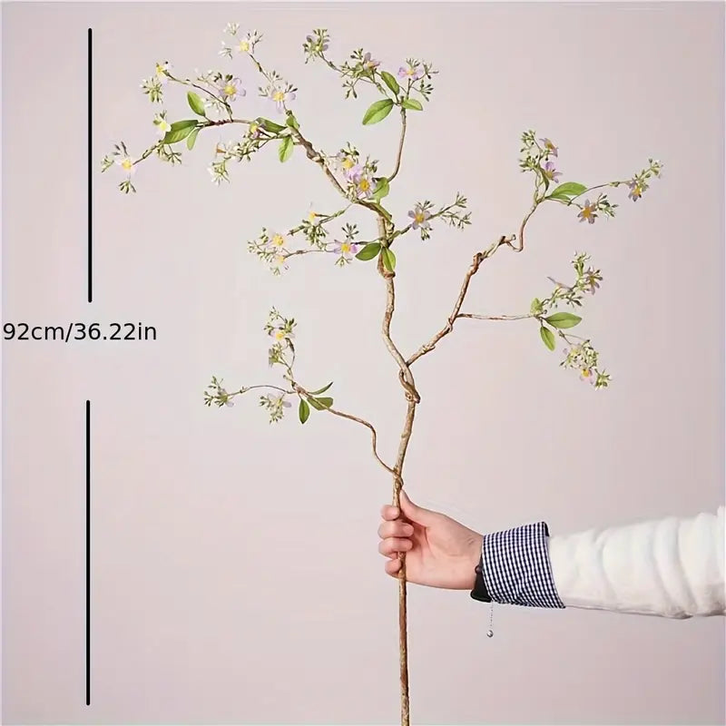 Artificial Blossom Branch – 36" Wild Vine with White Flowers for Home, Wedding & Event Décor