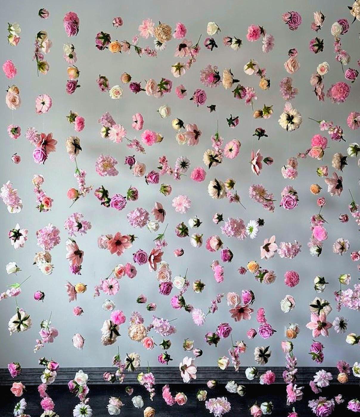 DIY Customized Hanging Flower Backdrop Kit /              Recommend Buying 2 or More Packs - Alligator Rose Co