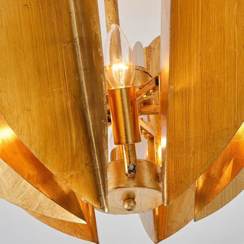 ✨ Gold Heart Semi-Flush Mount Ceiling Light – Romantic Modern Fixture | 4-Light Statement Piece for Entryway, Bedroom, or Dining