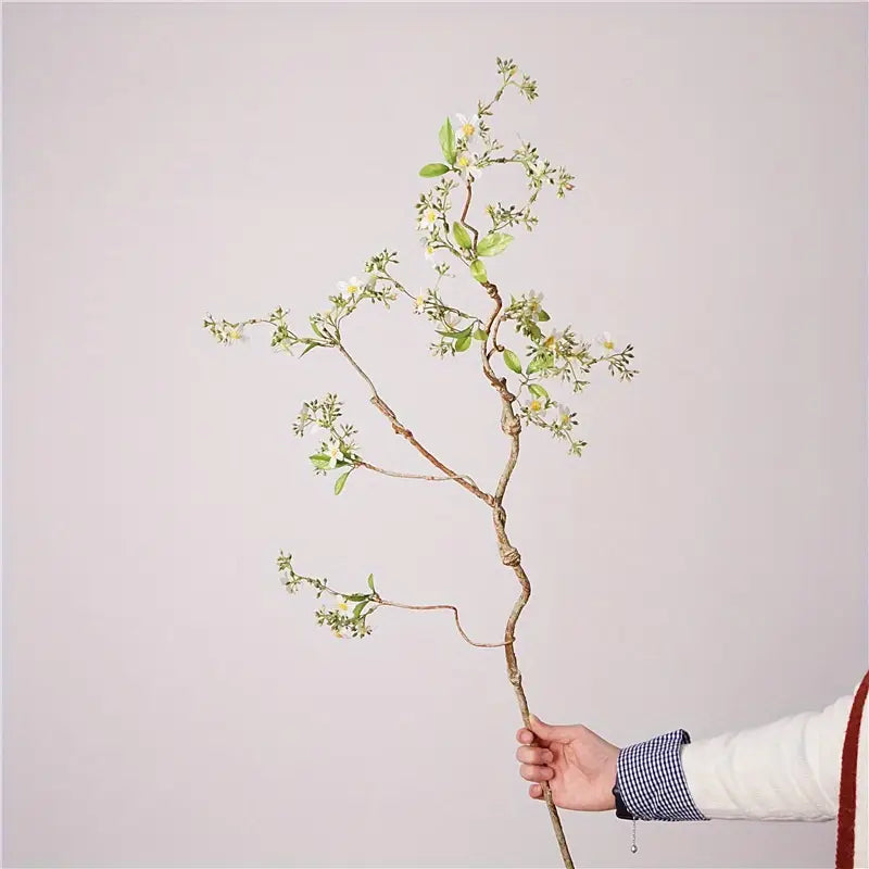 Artificial Blossom Branch – 36" Wild Vine with White Flowers for Home, Wedding & Event Décor