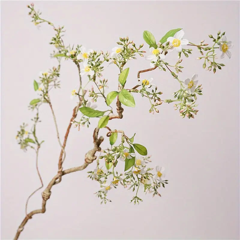 Artificial Blossom Branch – 36" Wild Vine with White Flowers for Home, Wedding & Event Décor