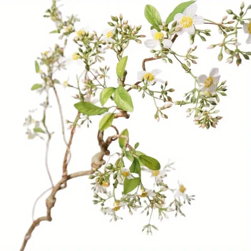 Artificial Blossom Branch – 36" Wild Vine with White Flowers for Home, Wedding & Event Décor