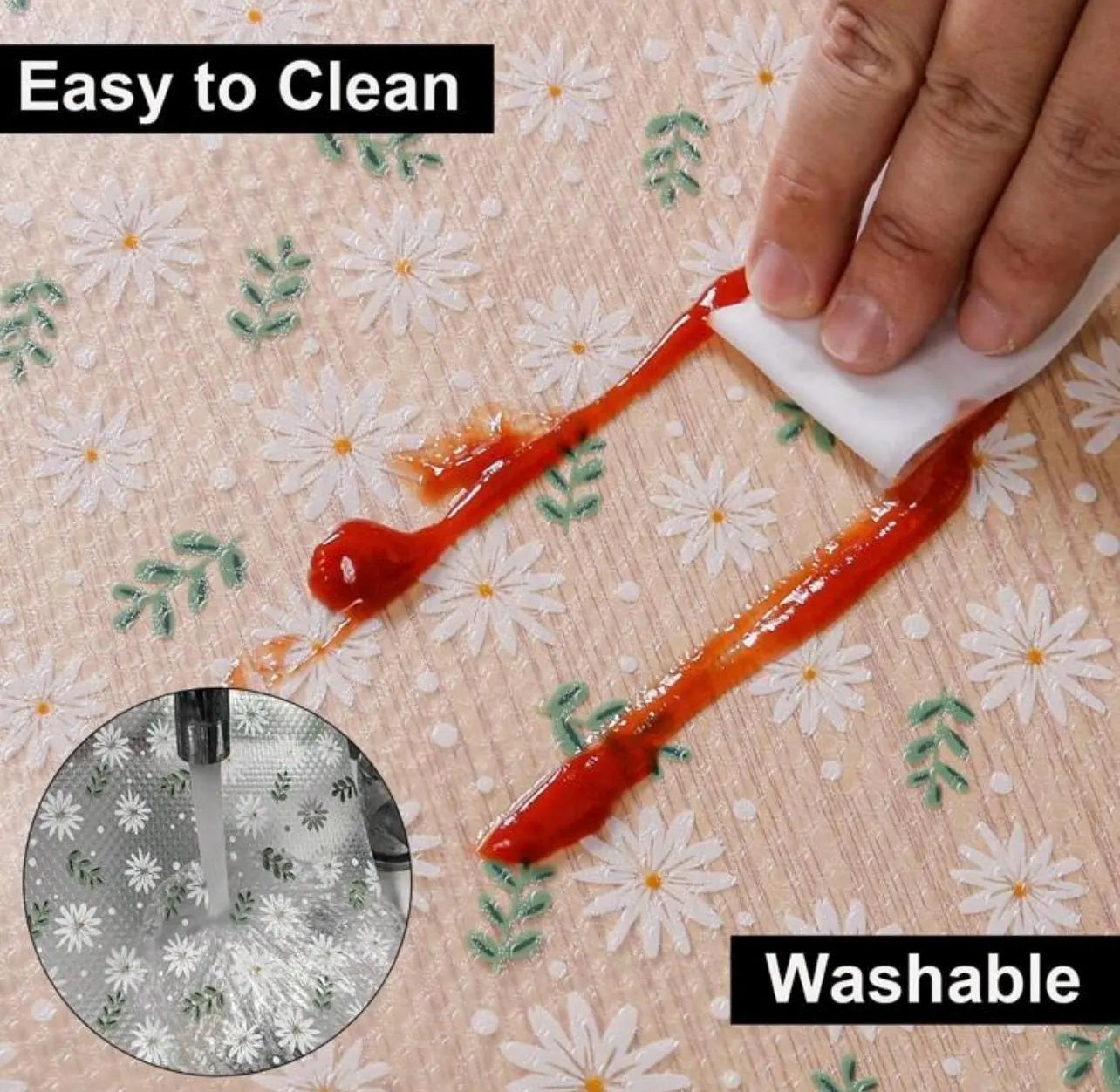 Daisy Waterproof Shelf Liner Roll - Alligator Rose Co