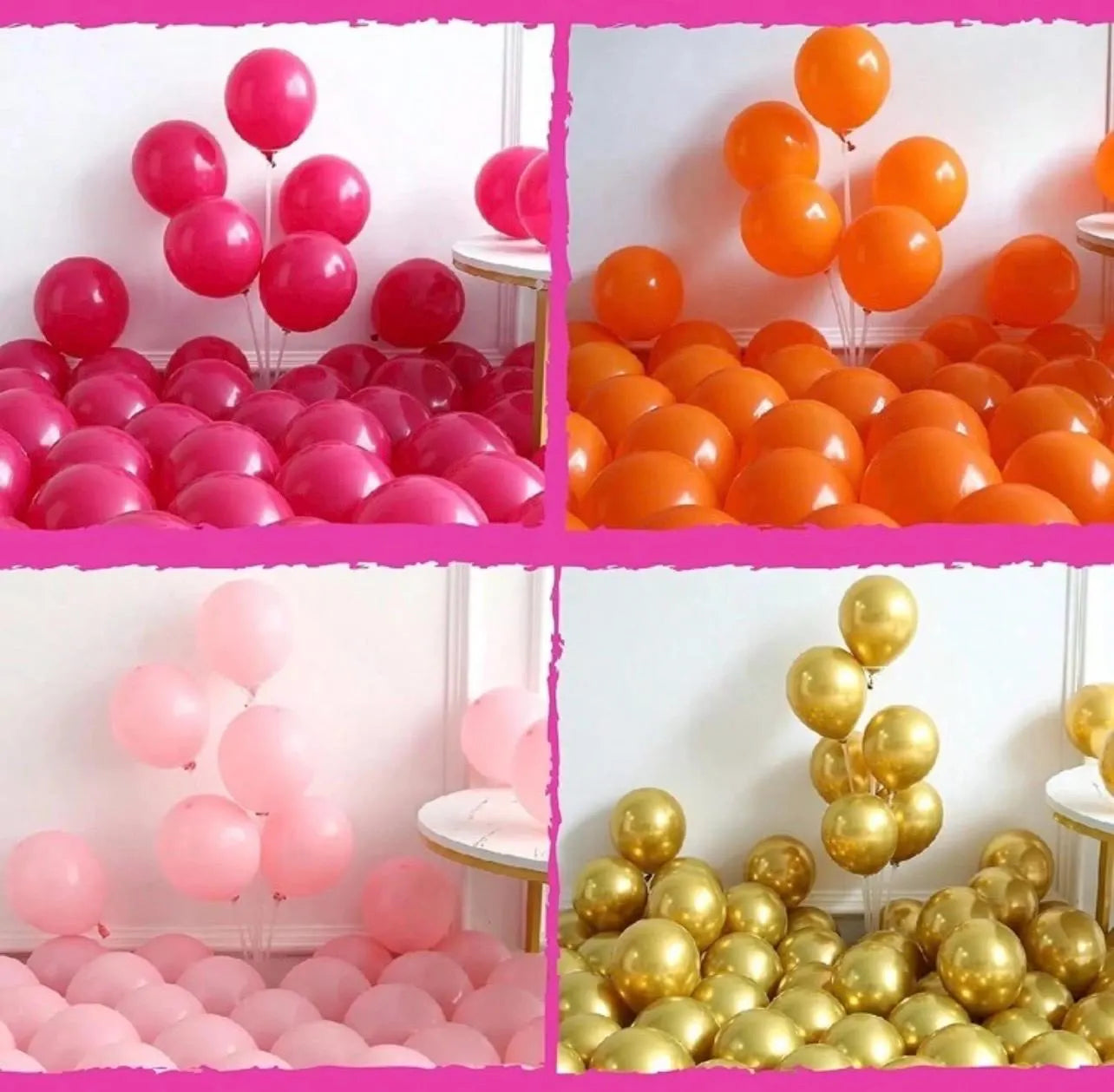 Pink Orange Blush Gold Balloon Garland - Alligator Rose Co