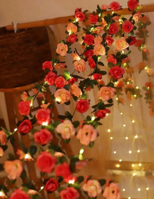 8ft Romantic Rose LED Flower Garland - Alligator Rose Co