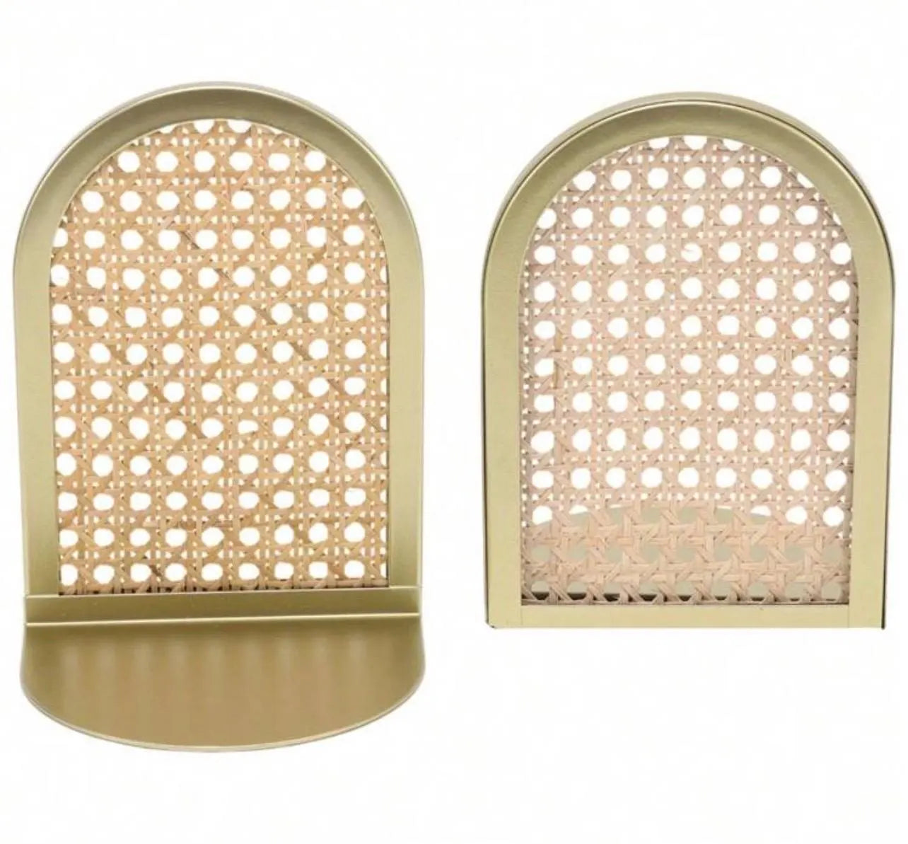 Arched Rattan Bookends - Alligator Rose Co