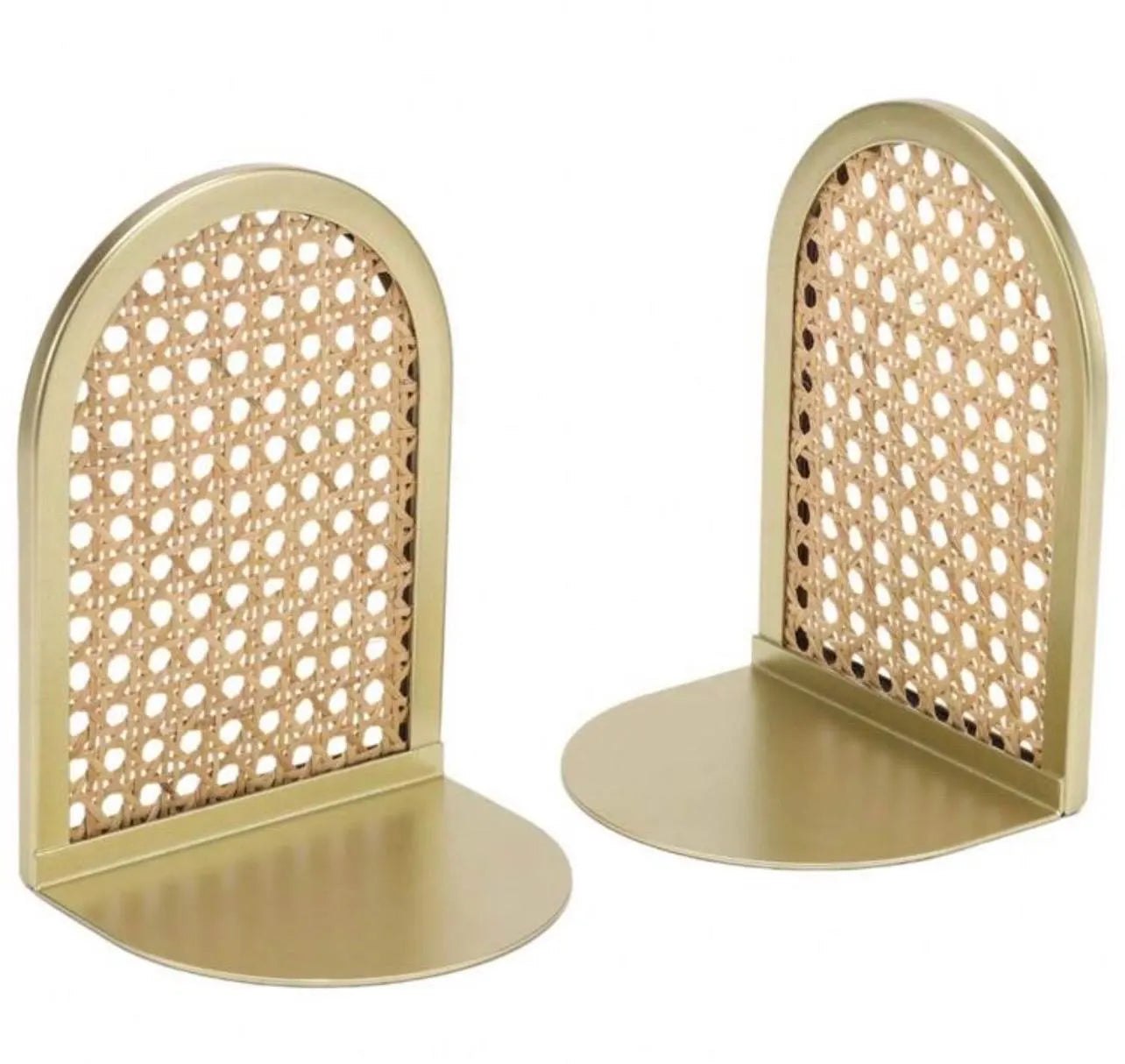 Arched Rattan Bookends - Alligator Rose Co