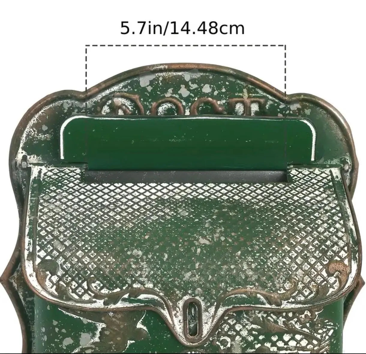 Vintage Inspired Green Metal Mailbox - Alligator Rose Co