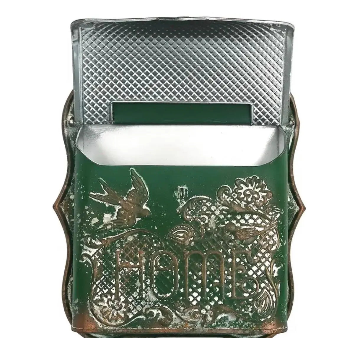 Vintage Inspired Green Metal Mailbox - Alligator Rose Co