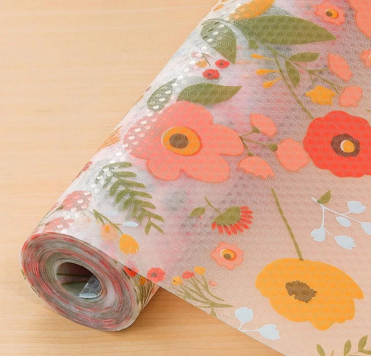 Floral Non-Adhesive Shelf Liner Roll - Alligator Rose Co