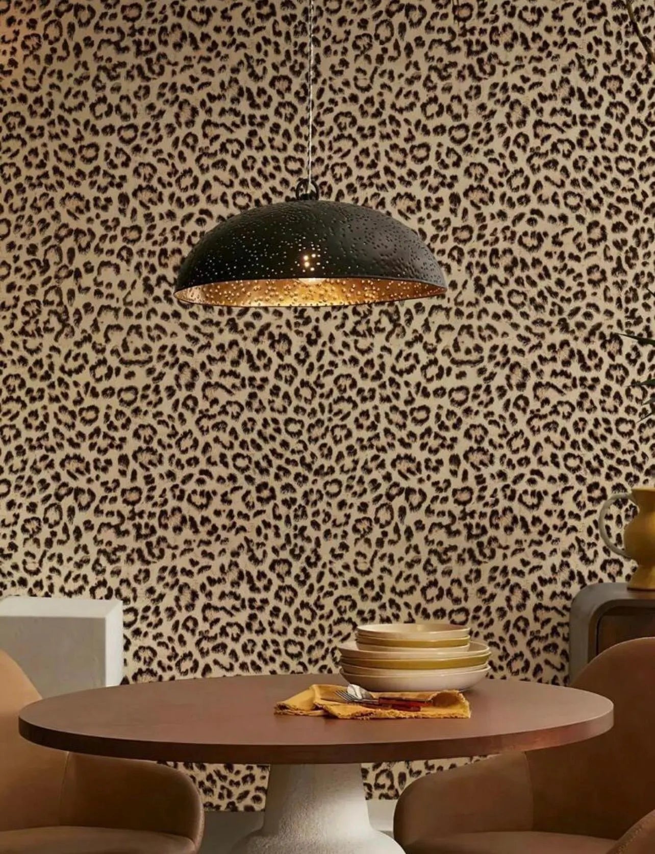 Animal Cheetah Print Peel and Stick Wallpaper Roll - Alligator Rose Co