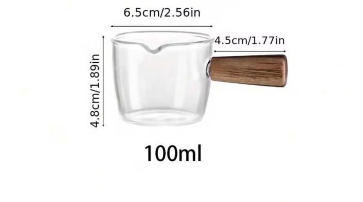 Mini Glass Cup with Wooden Handle - Alligator Rose Co