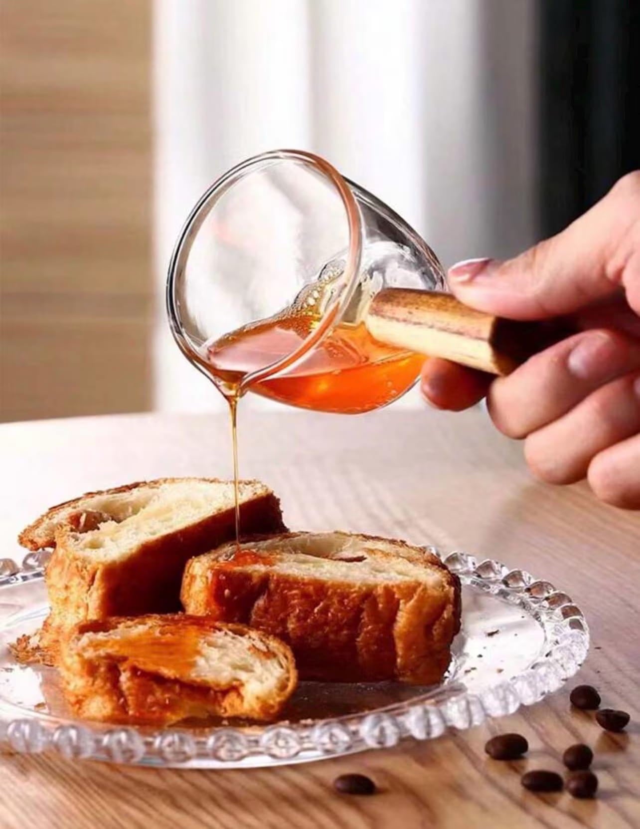 Mini Glass Cup with Wooden Handle - Alligator Rose Co