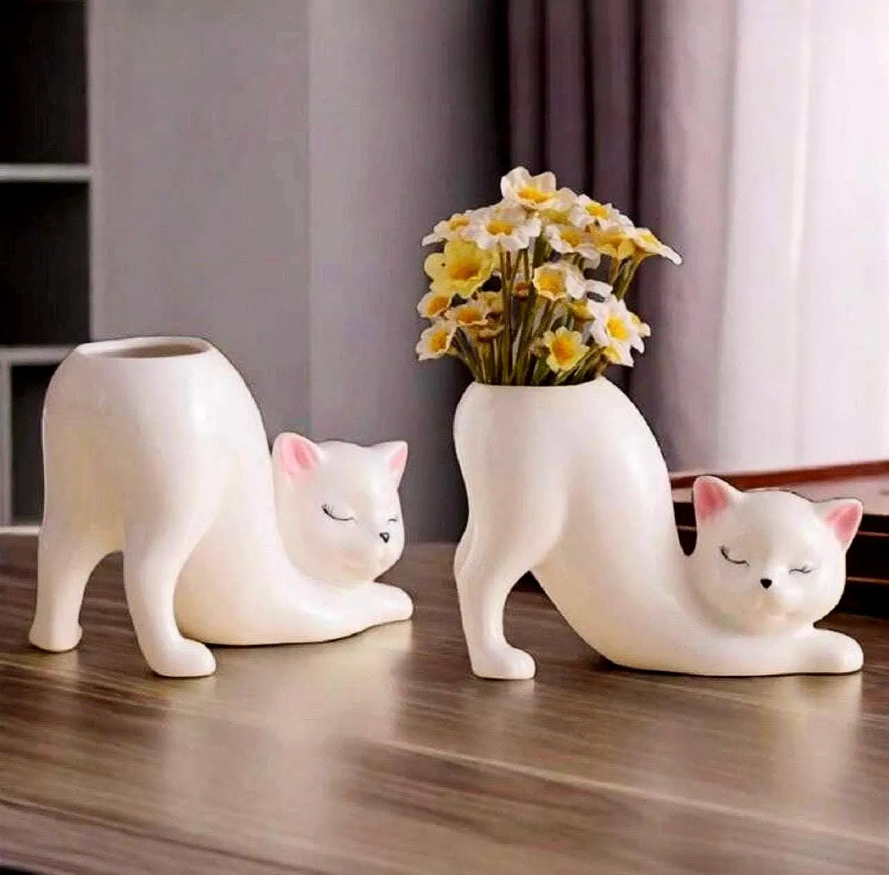 Cat Floral Vase - Alligator Rose Co